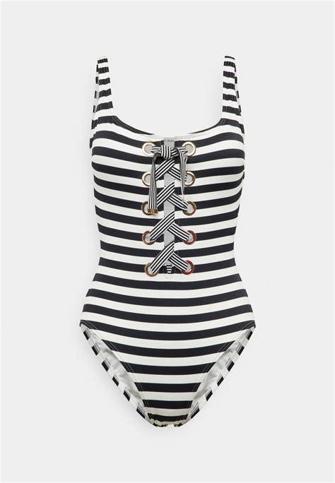 michael kors lace-up cross-back one-piece swimsuit|Michael Kors Lace.